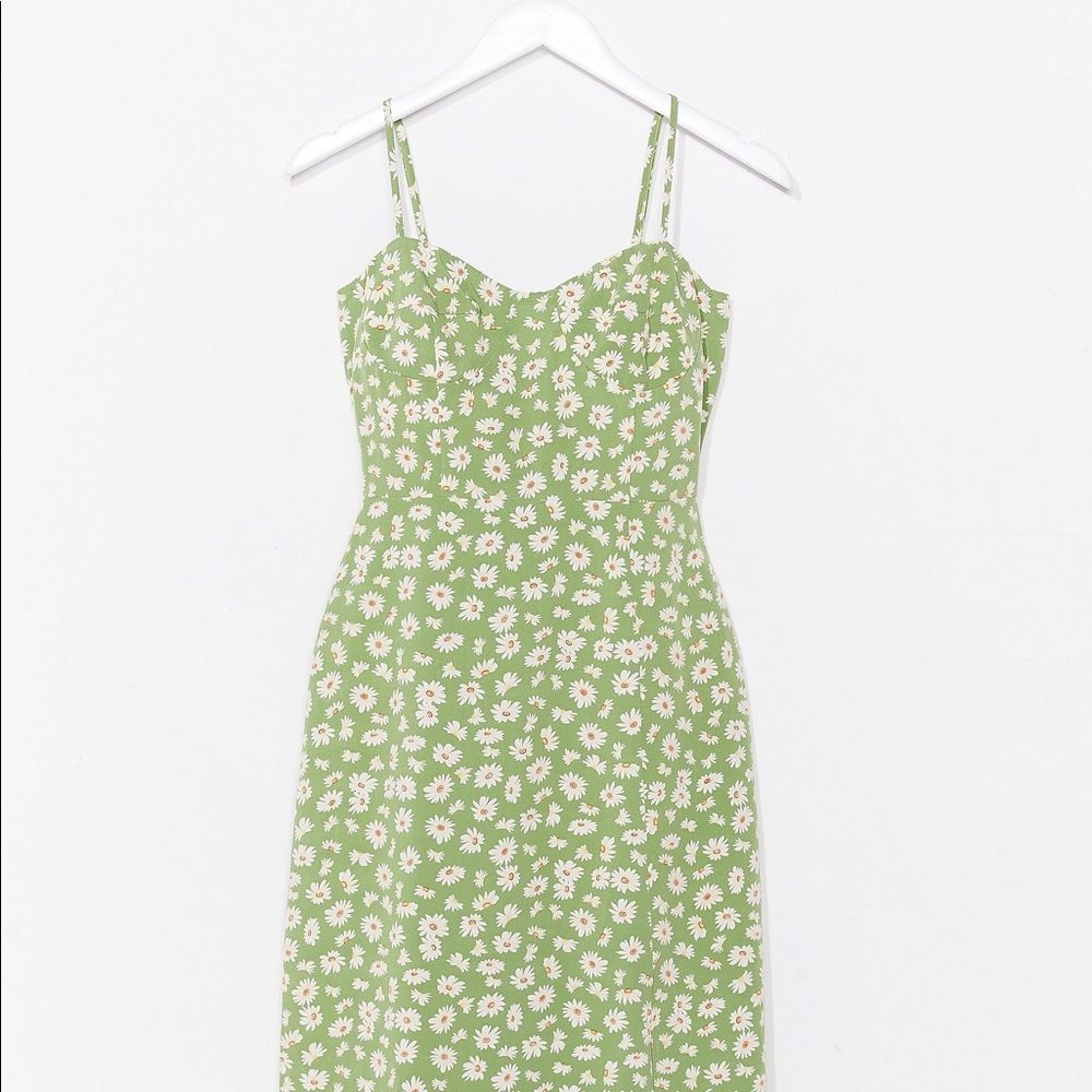 Nastygal floral bustier dress